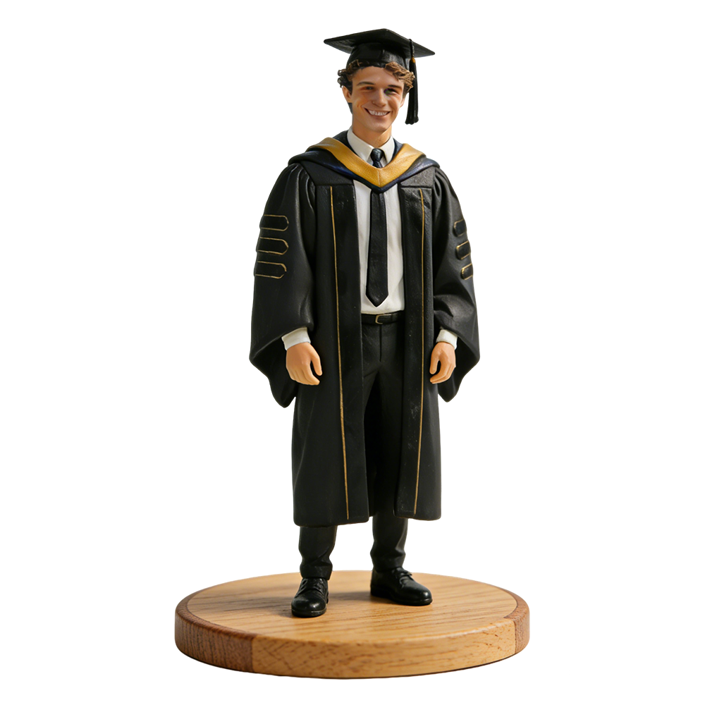 Personalized Highly Realistic Full-Color 3D Full Body Graduation Figurine