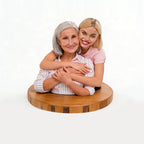 Personalized Highly Realistic Full-Color 3D Bust Figurine as Mother's Day Keepsake