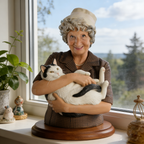 Personalized Highly Realistic Full-Color 3D Bust Figurine as Mother's Day Keepsake