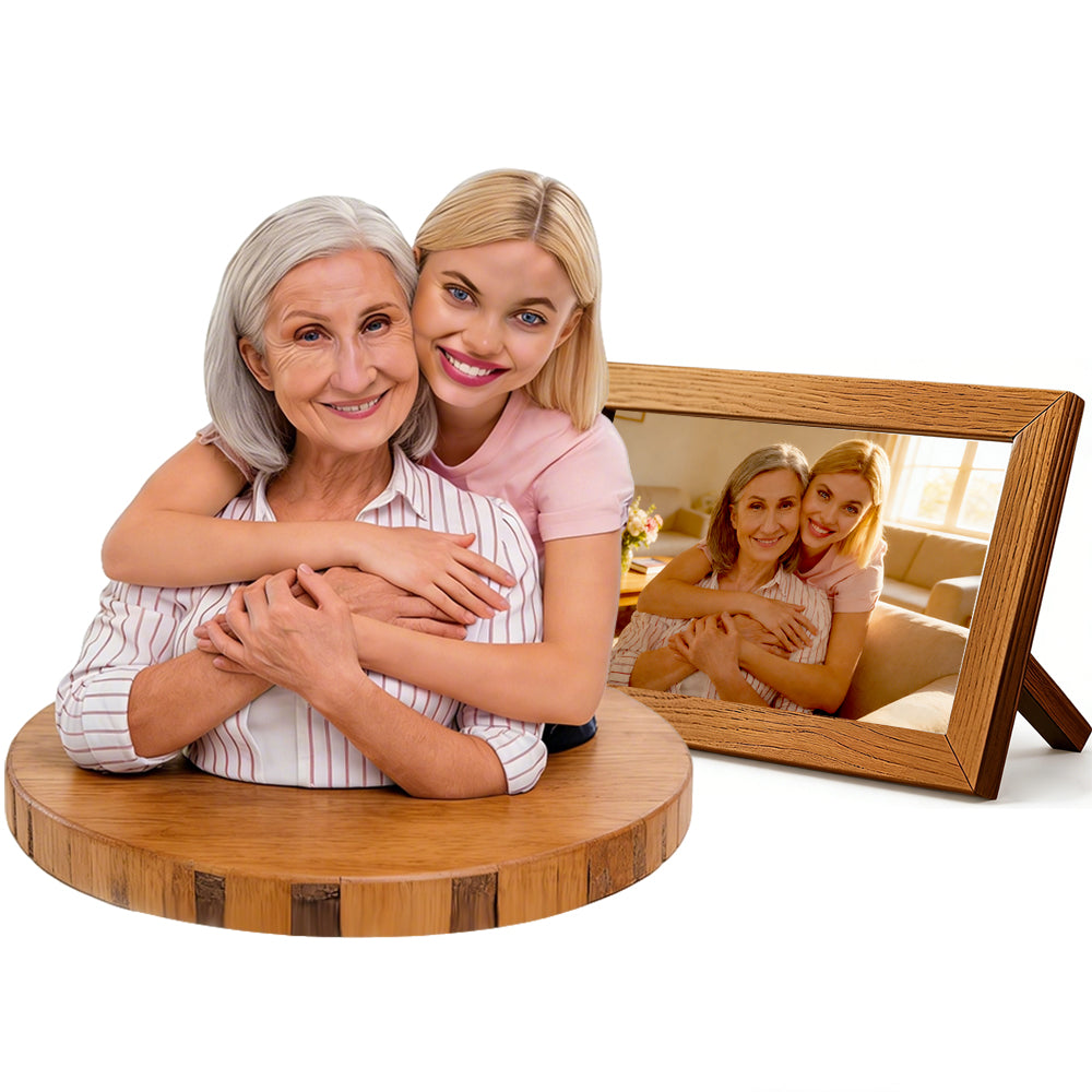 Personalized Highly Realistic Full-Color 3D Bust Figurine as Mother's Day Keepsake
