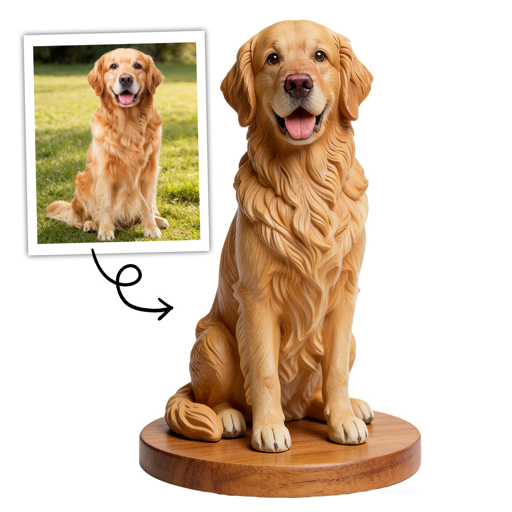 Personalized Highly Realistic Full-Color 3D Pet Dog Cat Statue