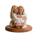 Custom Full-Color 3D Mother & Daughter Figurine – Personalized Mother's Day Memorial Statue