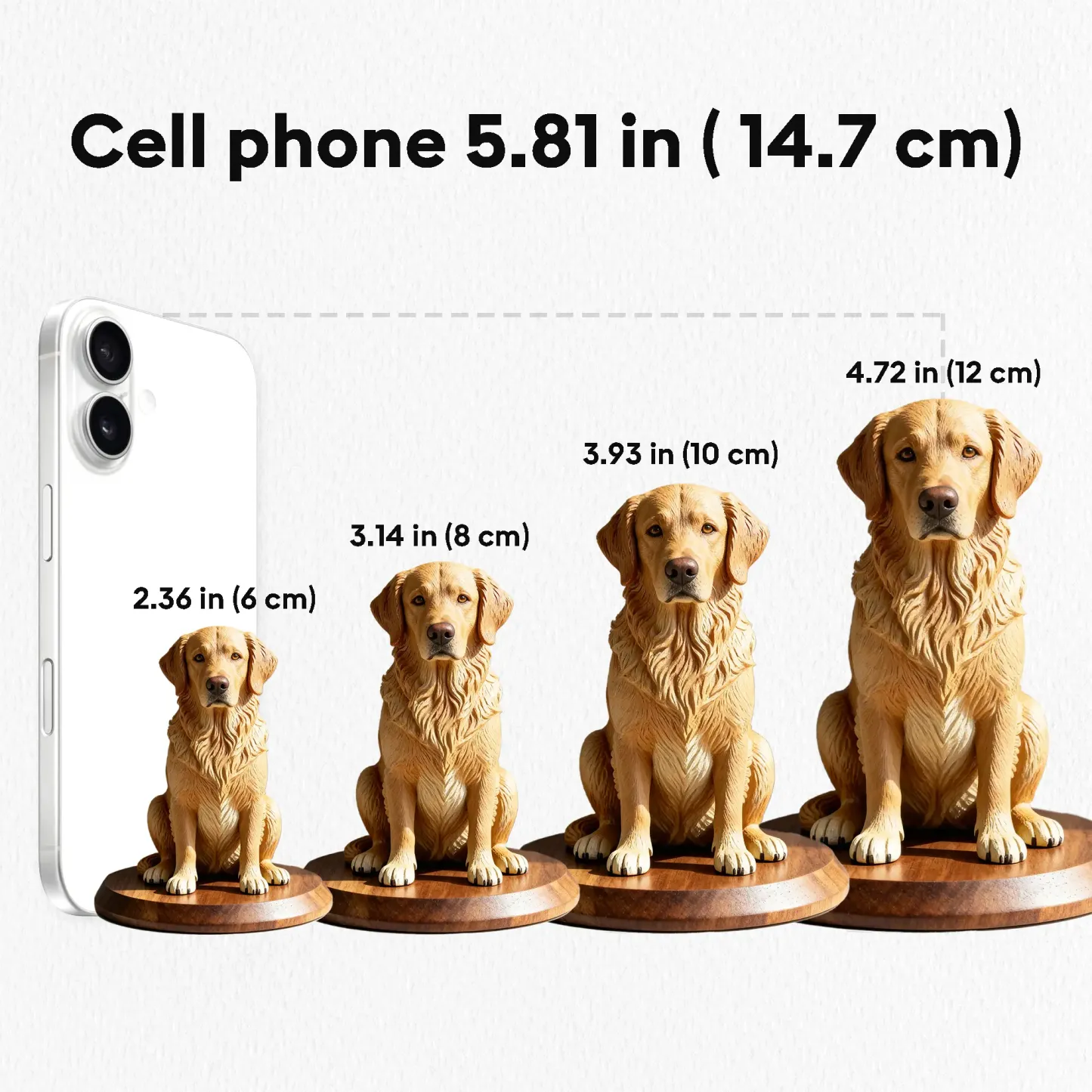 Personalized Highly Realistic Full-Color 3D Full Body Figurine with Pet Dog Cat Statue