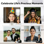 Custom Full-Color 3D Mother & Daughter Figurine – Personalized Mother's Day Memorial Statue